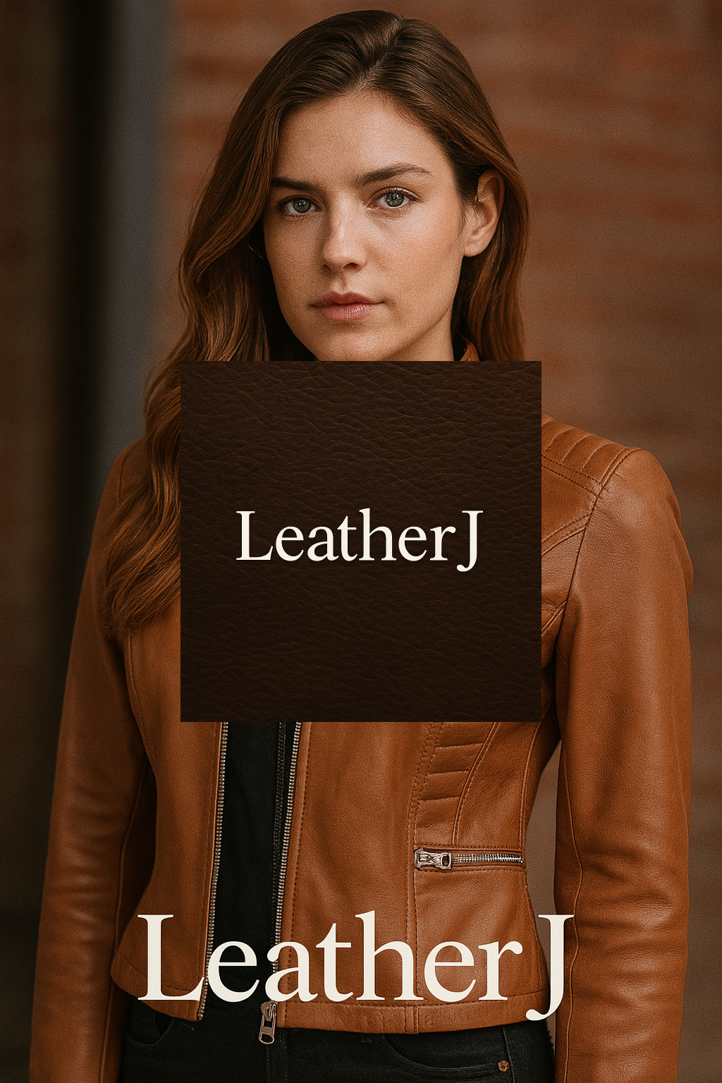 Women’s Tan Brown Leather Biker Jacket – Real Lambskin Moto Fit by LeatherJ