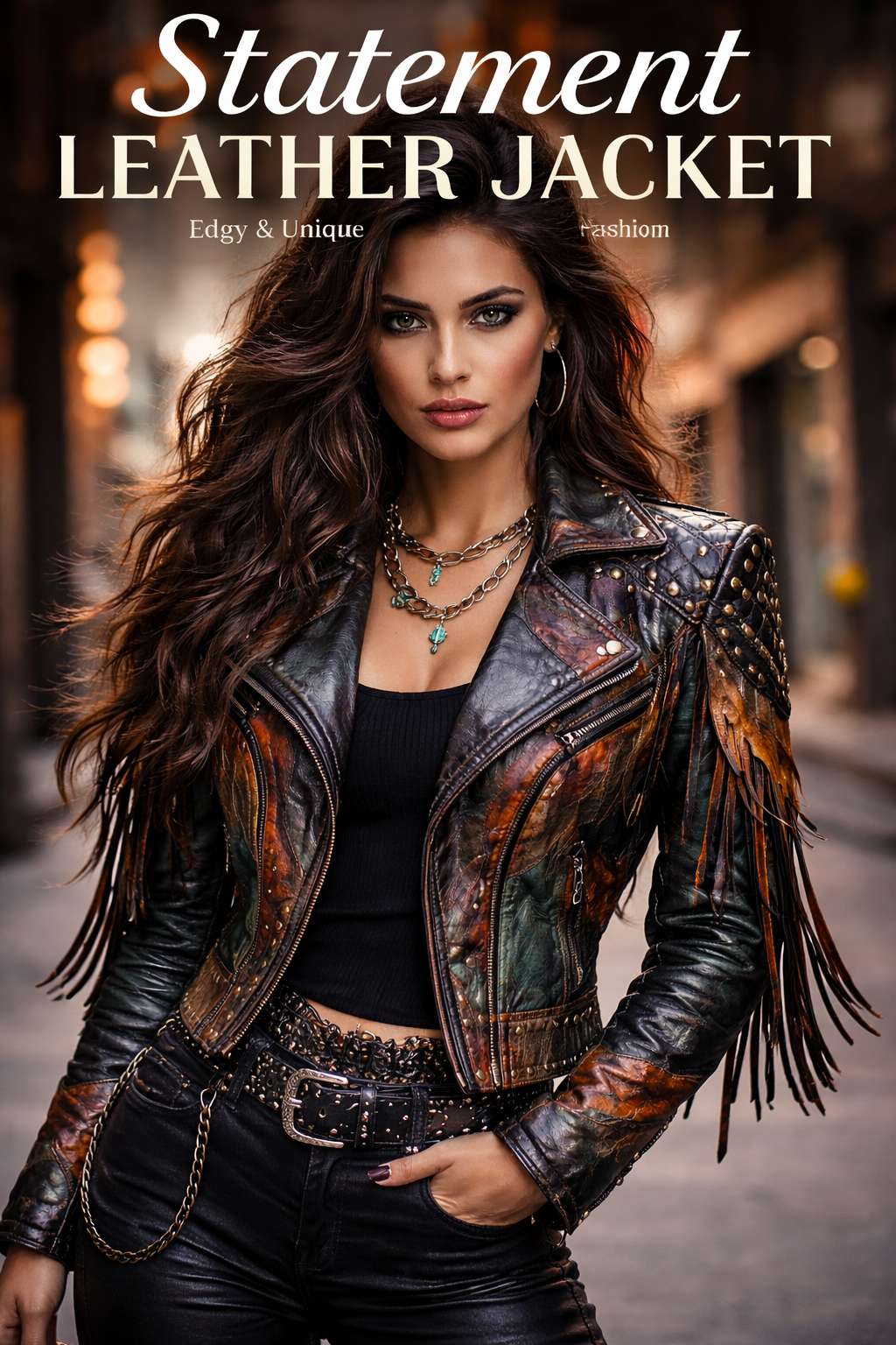 Phoenix Rebel Women’s Signature Leather Jacket