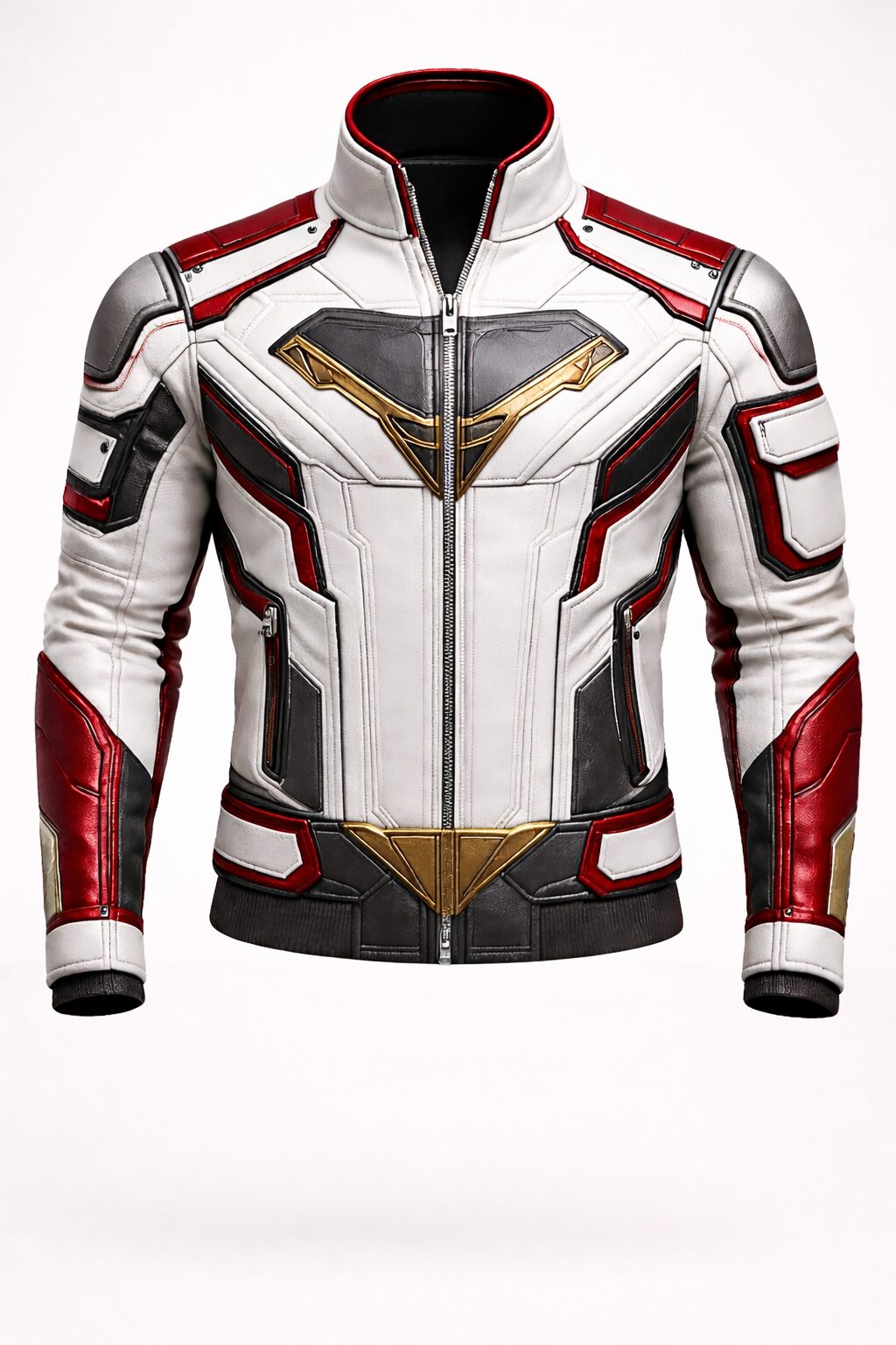 Apex Vanguard Futuristic Leather Jacket