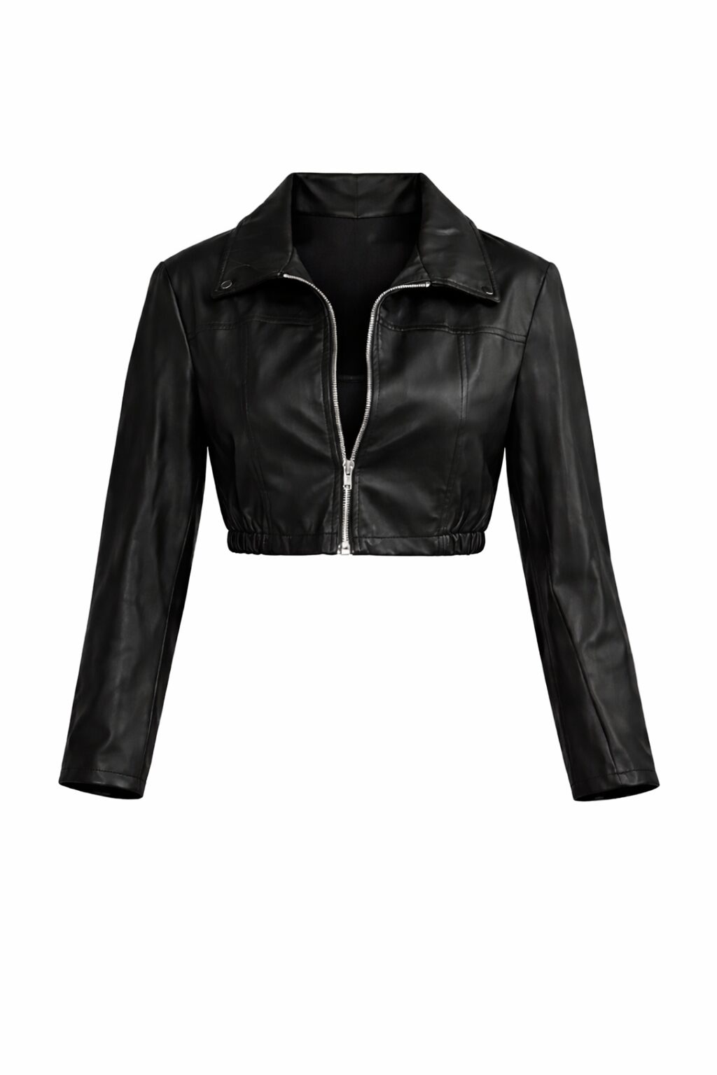 Sleek Urban Leather Crop Jacket – LeatherJ Exclusive
