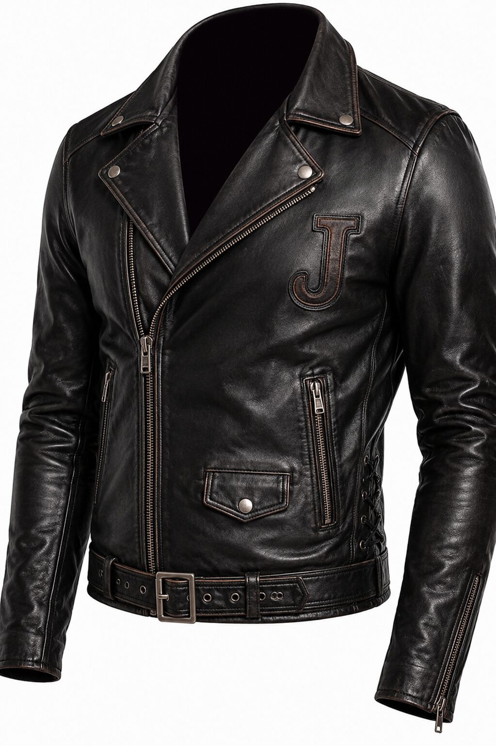 Leather J Premium Biker Jacket 6786854
