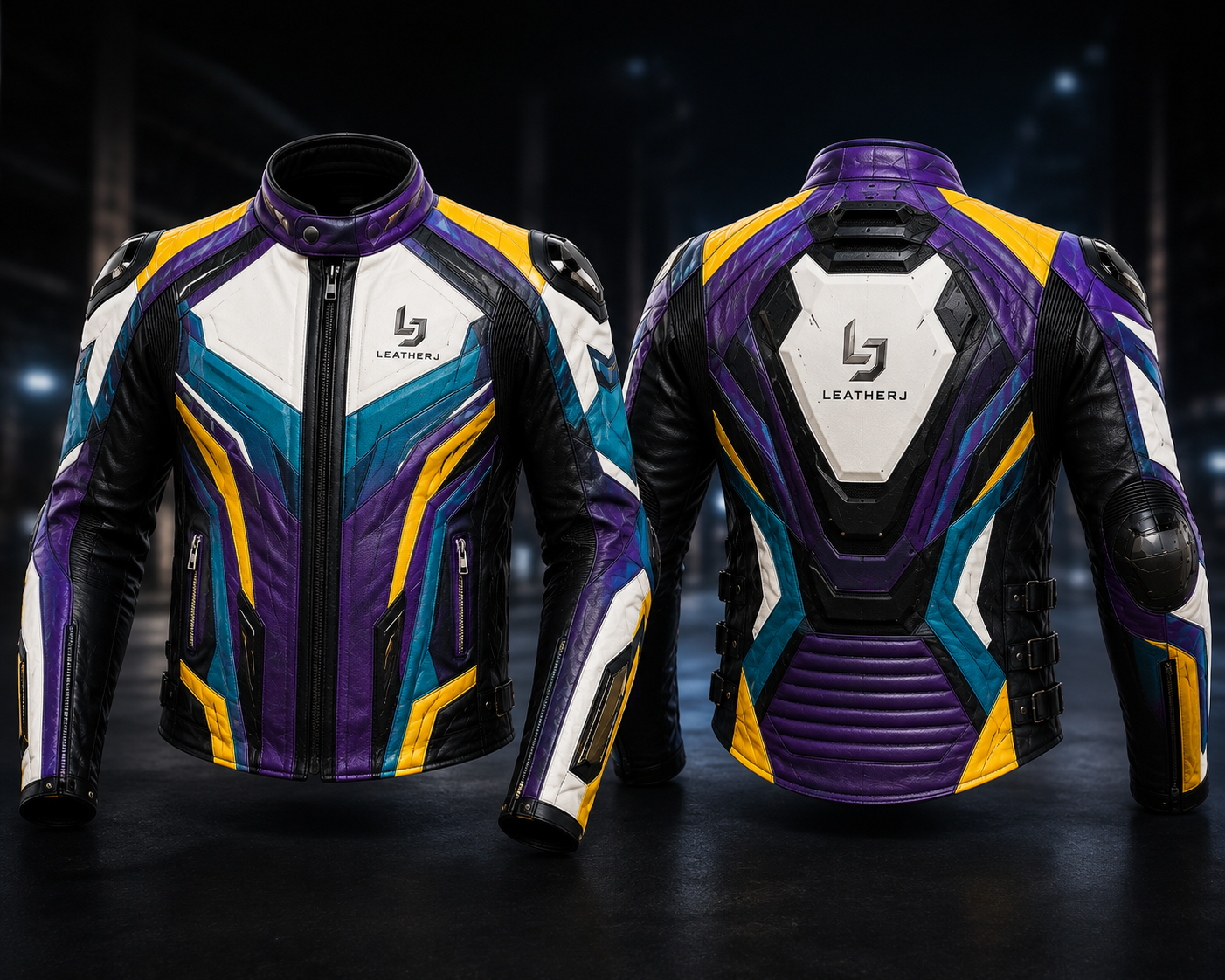 LeatherJ Hyperion ZX-9 Premium Motorcycle Leather Jacket