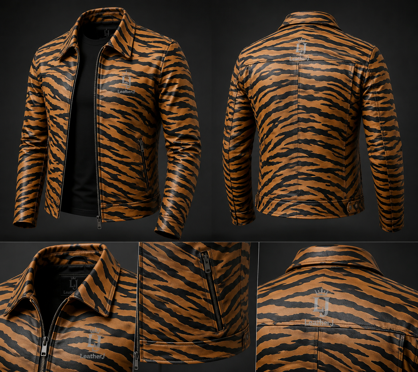 Tiger Strike Men's Leather Jacket